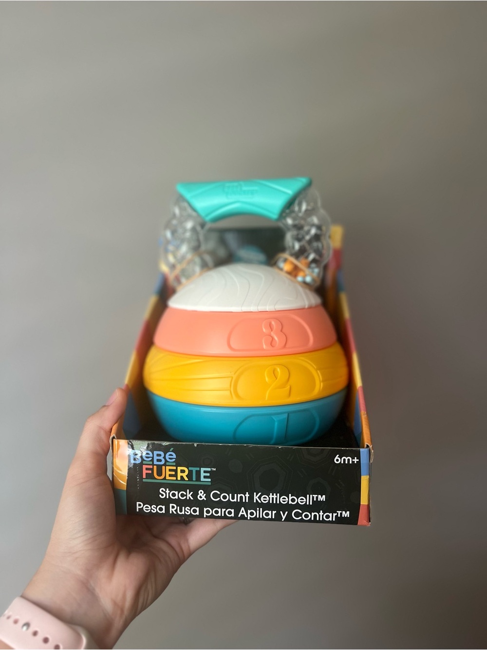 Stack & Count Kettlebell Toy - Bebé Fuerte